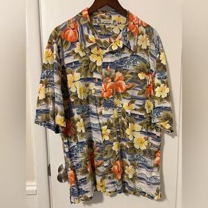 Vintage 90s y2k O’Neill Men’s Kalapana Hawaiian Shirt Sailboats Large